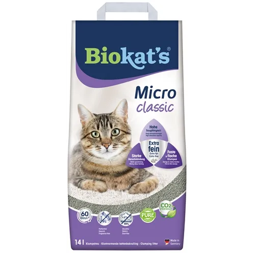 BIOKAT’S KATTENBAKVULLING MICRO CLASSIC 14 LTR BIOKAT’S KATTENBAKVULLING MICRO CLASSIC 14 LTR