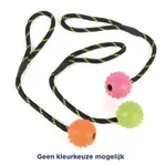 HAPPY PET TOUGH TOYS BAL STUDDED AAN TOUW RUBBER 31,5X5,5X5,5 CM HAPPY PET TOUGH TOYS BAL STUDDED AAN TOUW RUBBER 31,5X5,5X5,5 CM