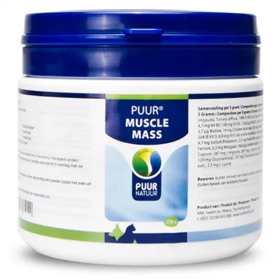 PUUR MUSCLE MASS (SPIEROPBOUW) HOND & KAT 250 GR PUUR MUSCLE MASS (SPIEROPBOUW) HOND & KAT 250 GR