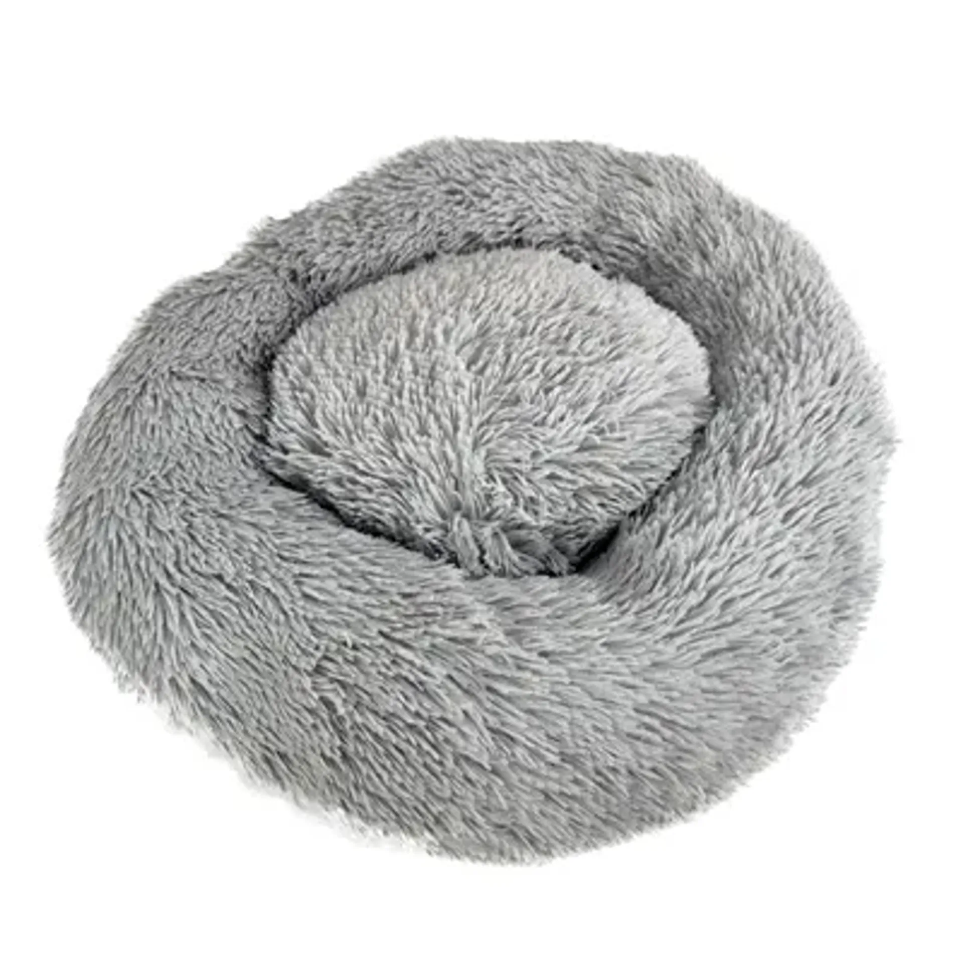 SAZZZ HONDENMAND FLUFFY LICHTGRIJS 65X65X15 CM