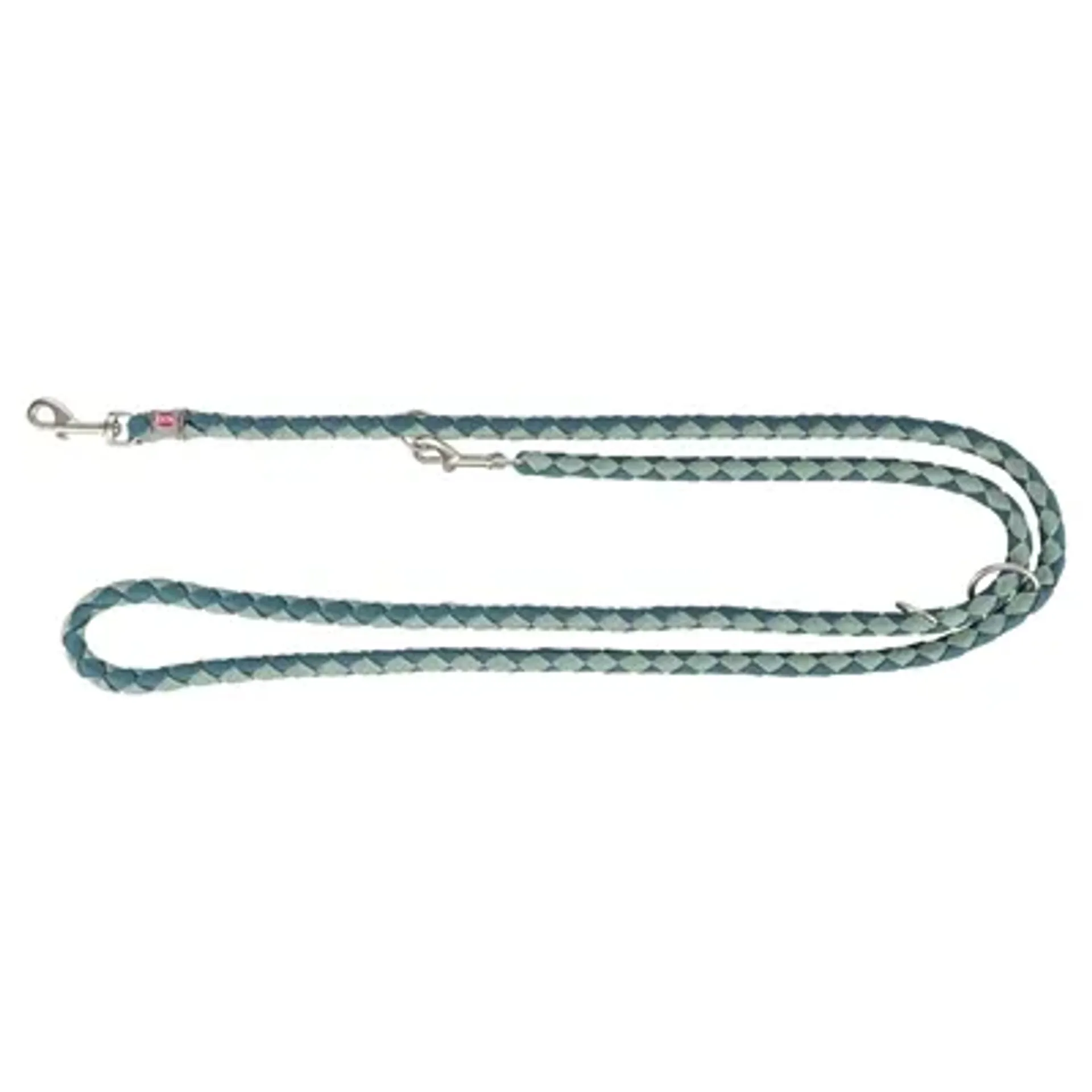 TRIXIE HONDENRIEM CAVO VERSTELBAAR PETROL / SALIE GROEN 200X1,2 CM
