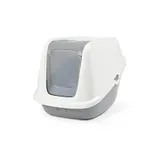 SAVIC KATTENBAK NESTOR GIANT WIT / LICHTGRIJS 75,5X56X55,5 CM SAVIC KATTENBAK NESTOR GIANT WIT / LICHTGRIJS 75,5X56X55,5 CM