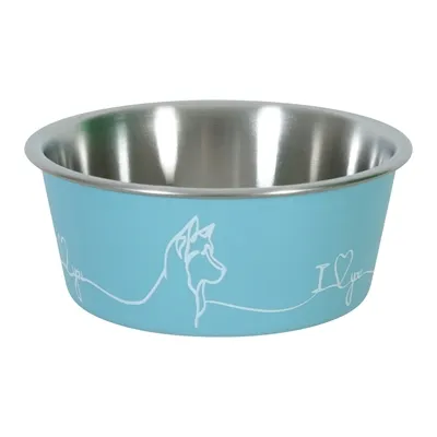 ZOLUX LOVE VOERBAK HOND BLAUW 20,6 CM 1.7 LTR ZOLUX LOVE VOERBAK HOND BLAUW 20,6 CM 1.7 LTR