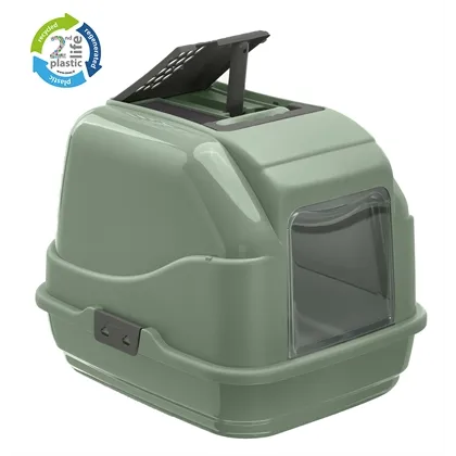 IMAC KATTENBAK EASY CAT 2ND LIFE GERECYCLED GROEN 50X40X40 CM IMAC KATTENBAK EASY CAT 2ND LIFE GERECYCLED GROEN 50X40X40 CM