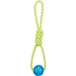 TRIXIE AQUATOY TOUW TREKSPEELTJE DRIJVEND POLYESTER GEEL / GROEN 6X6X40 CM TRIXIE AQUATOY TOUW TREKSPEELTJE DRIJVEND POLYESTER GEEL / GROEN 6X6X40 CM