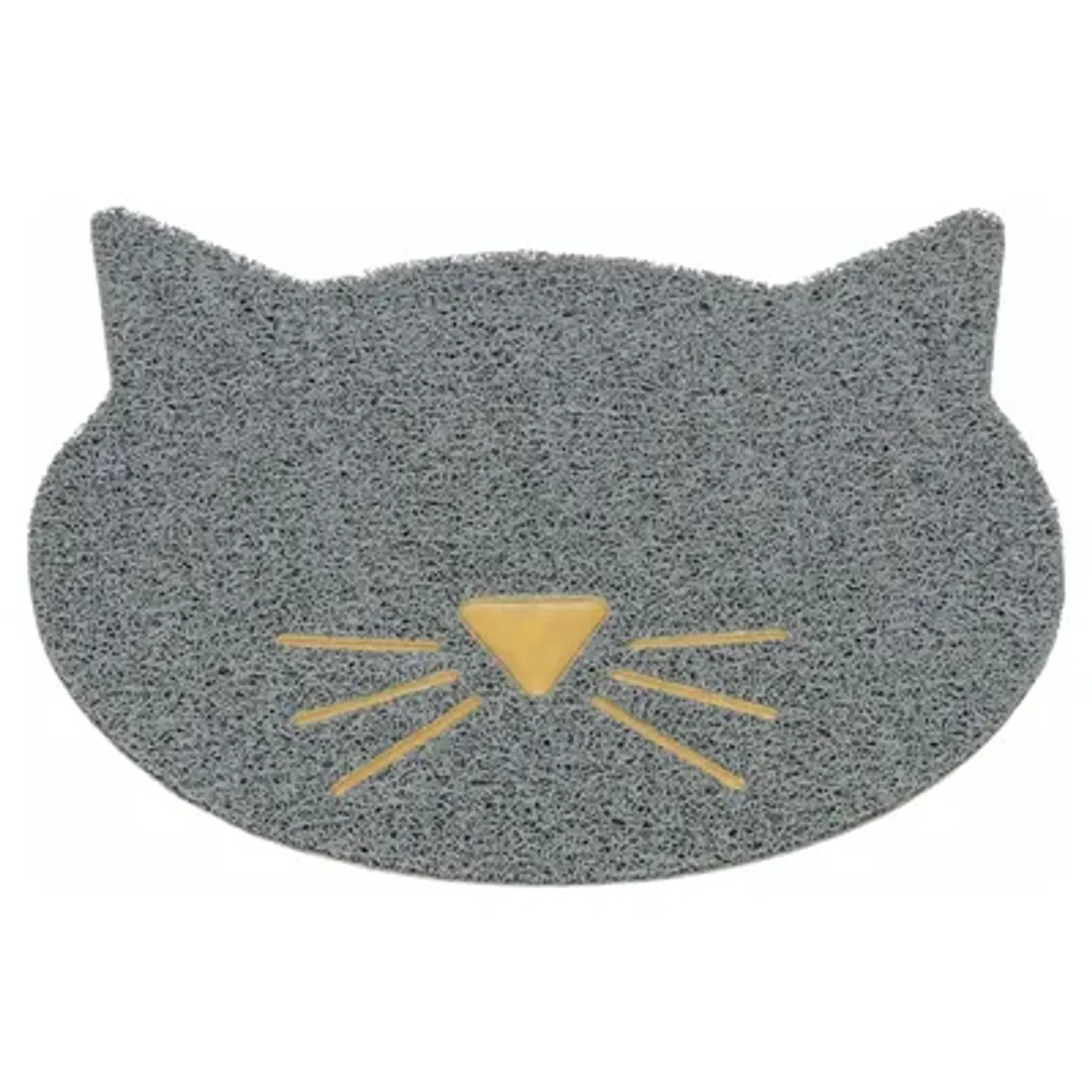 TRIXIE KATTENBAKMAT KATTENKOP PVC LICHTGRIJS 42X40 CM
