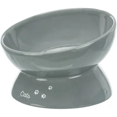 TRIXIE VOERBAK KAT XXL KERAMIEK VERHOOGD GRIJS 350 ML 17 CM TRIXIE VOERBAK KAT XXL KERAMIEK VERHOOGD GRIJS 350 ML 17 CM