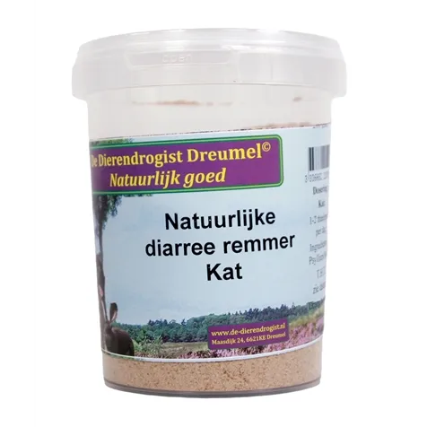 DIERENDROGIST NATUURLIJKE DIARREE REMMER KAT 200 GR DIERENDROGIST NATUURLIJKE DIARREE REMMER KAT 200 GR