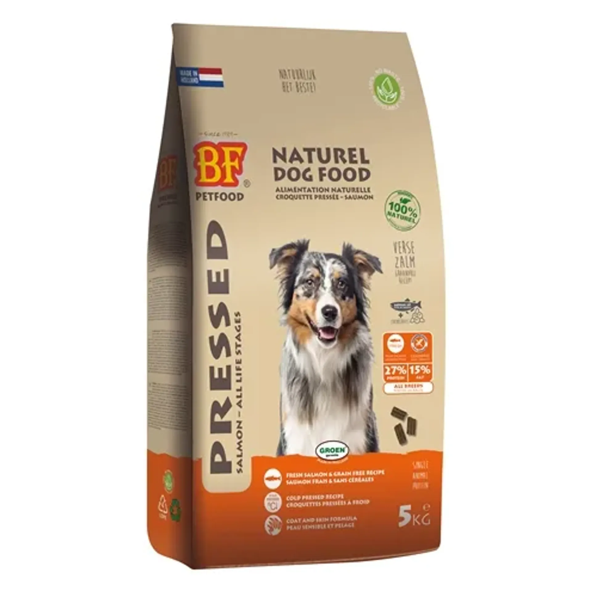 BF PETFOOD GEPERST ZALM GRAANVRIJ 5 KG