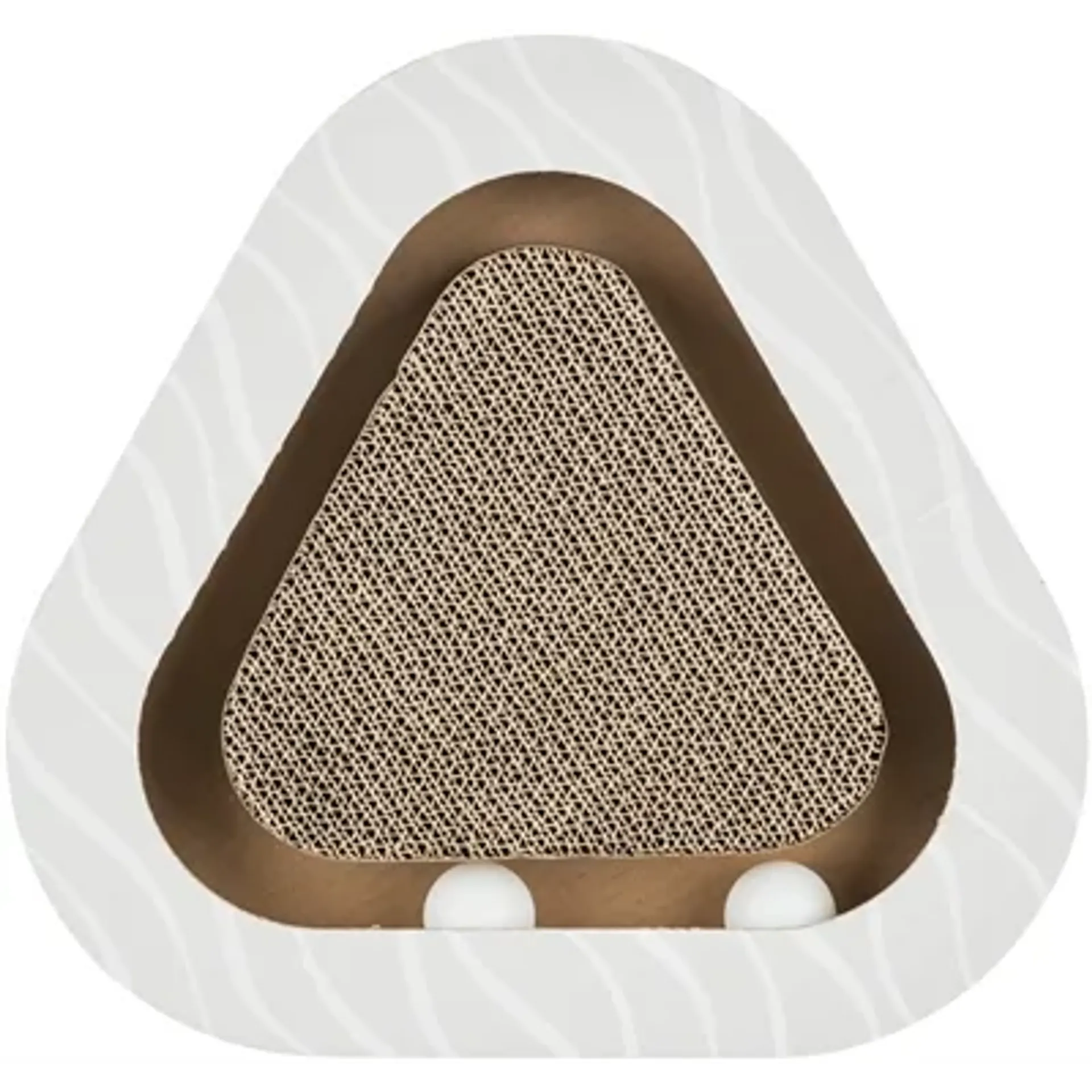 TRIXIE KRABPLANK KARTON MET 2 BALLEN 36X36X5 CM