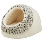 TRIXIE KATTENMAND IGLO LEO SOFT PLUCHE CREME / PANTERPRINT 35X41X26 CM TRIXIE KATTENMAND IGLO LEO SOFT PLUCHE CREME / PANTERPRINT 35X41X26 CM