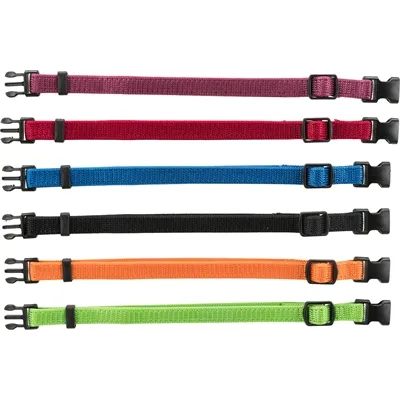 TRIXIE PUPPY HALSBAND SET ZWART/ROOD/BLAUW/APPEL/PAPAYA/ORCHIDEE 17-25 CM 6 ST TRIXIE PUPPY HALSBAND SET ZWART/ROOD/BLAUW/APPEL/PAPAYA/ORCHIDEE 17-25 CM 6 ST