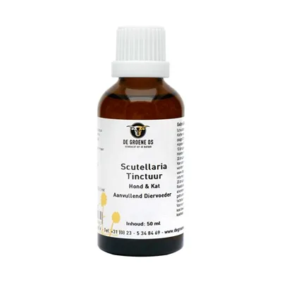 DE GROENE OS SCUTELLARIA TINCTUUR HOND / KAT 50 ML DE GROENE OS SCUTELLARIA TINCTUUR HOND / KAT 50 ML