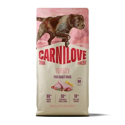 CARNILOVE TRUE FRESH ADULT ALL BREEDS TURKEY 12 KG CARNILOVE TRUE FRESH ADULT ALL BREEDS TURKEY 12 KG