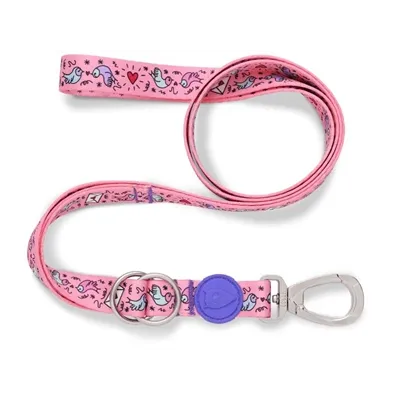 MORSO HONDENRIEM VERSTELBAAR GERECYCLED SWEET TWEET ROZE 65-200X2,5 CM 20-80 KG MORSO HONDENRIEM VERSTELBAAR GERECYCLED SWEET TWEET ROZE 65-200X2,5 CM 20-80 KG