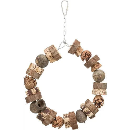 TRIXIE RINGSCHOMMEL HOUT / DENNENAPPELS NATUREL 18X18 CM TRIXIE RINGSCHOMMEL HOUT / DENNENAPPELS NATUREL 18X18 CM