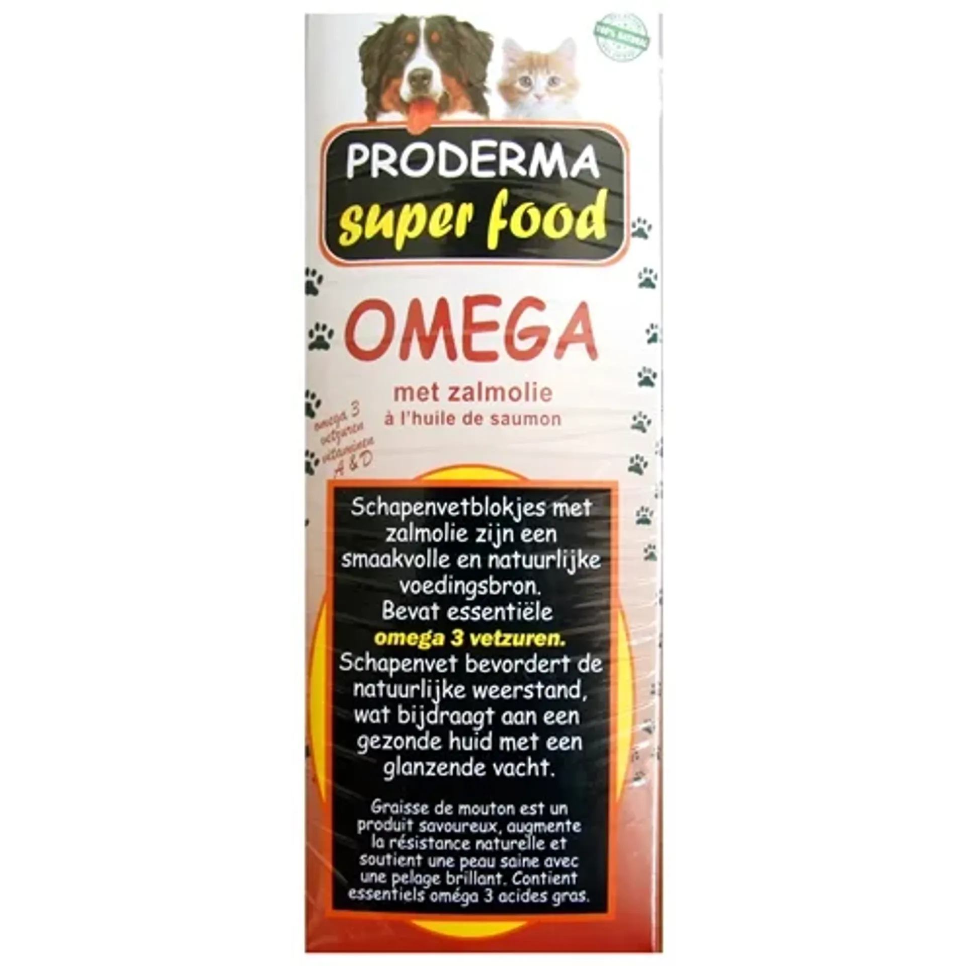 PRODERMA SCHAPENVET OMEGA MET ZALMOLIE 3 ST