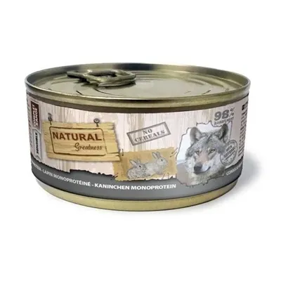 NATURAL GREATNESS MONOPROTEIN RABBIT RECIPE 170 GR NATURAL GREATNESS MONOPROTEIN RABBIT RECIPE 170 GR