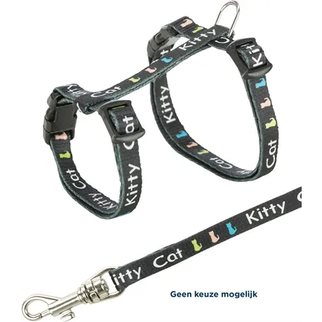 TRIXIE KITTENTUIG JUNIOR MET RIEM KITTY CAT ASSORTI 21-33X0,8 CM / 120 CM TRIXIE KITTENTUIG JUNIOR MET RIEM KITTY CAT ASSORTI 21-33X0,8 CM / 120 CM