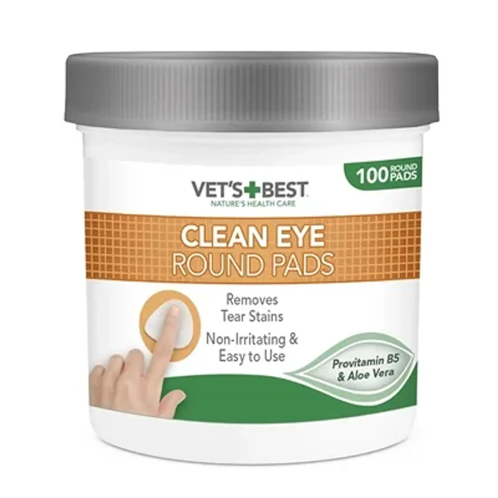 VETS BEST CLEAN EYE ROUND PADS 100 ST