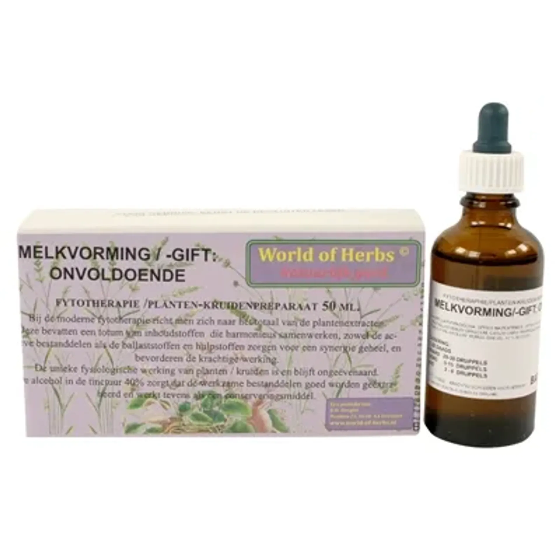 WORLD OF HERBS FYTOTHERAPIE ONVOLDOENDE MELKVORMING /-GIFT 50 ML