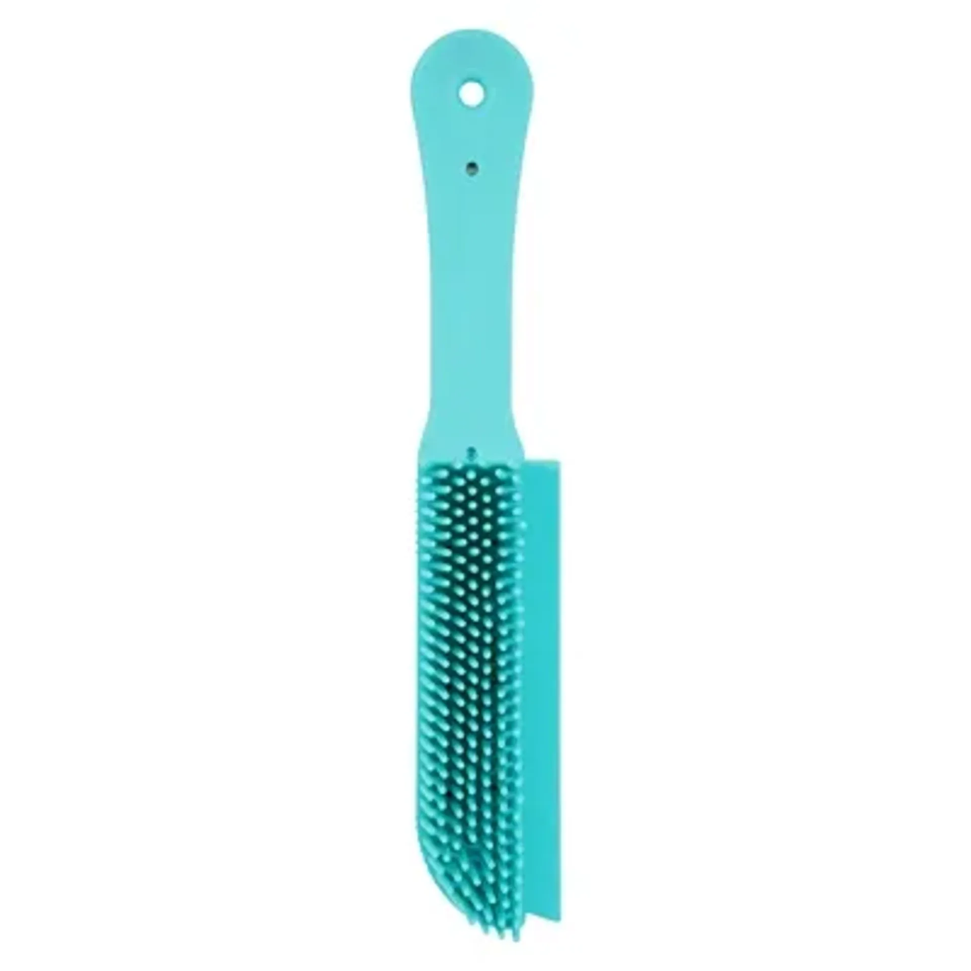 ZOLUX ANAH TEXTIELBORSTEL RUBBER BLAUW 4,5X3X27 CM