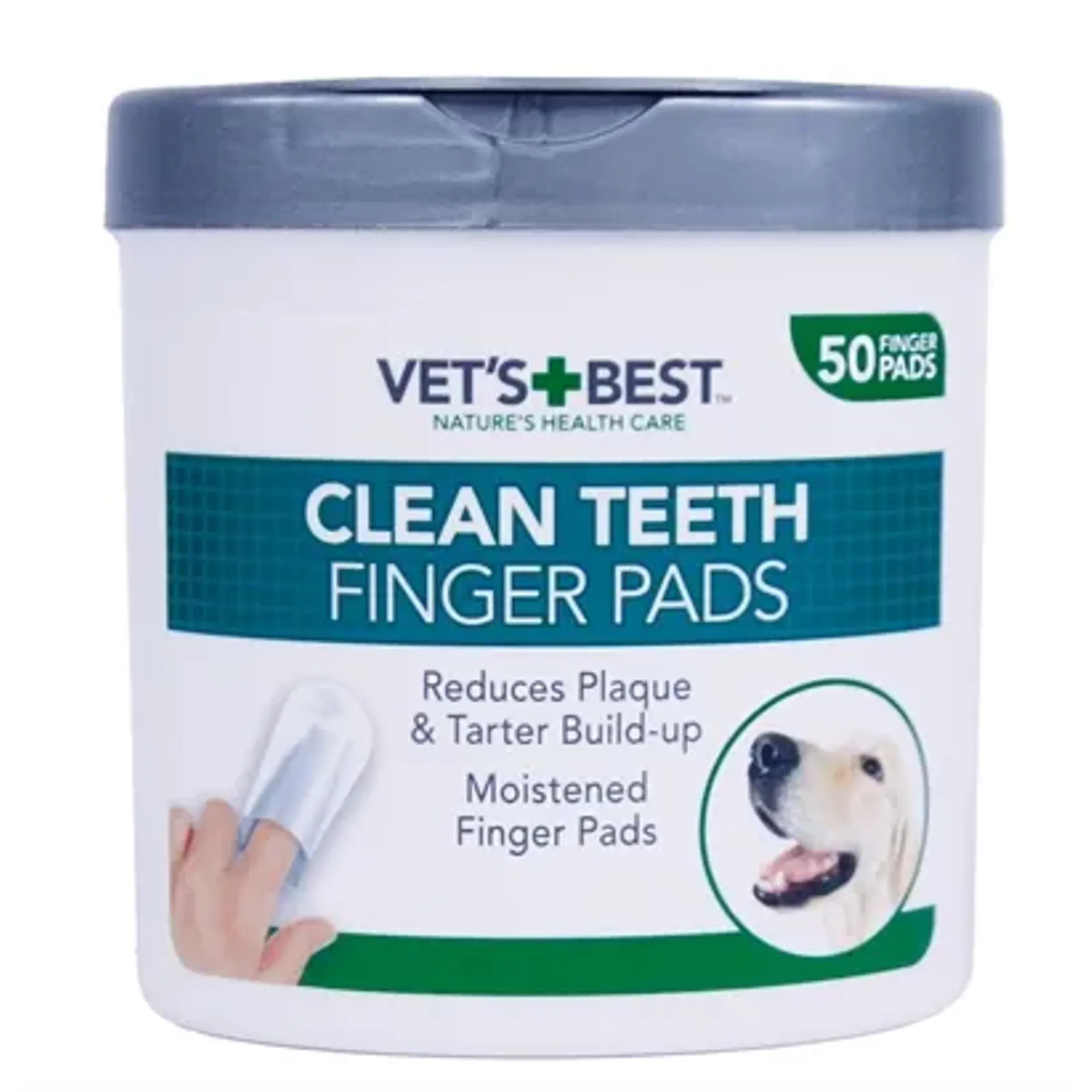 VETS BEST CLEAN TEETH FINGER PADS 50 ST