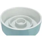 TRIXIE VOERBAK SLOWFEEDING KERAMIEK GRIJS / BLAUW 17X17 CM 900 ML TRIXIE VOERBAK SLOWFEEDING KERAMIEK GRIJS / BLAUW 17X17 CM 900 ML