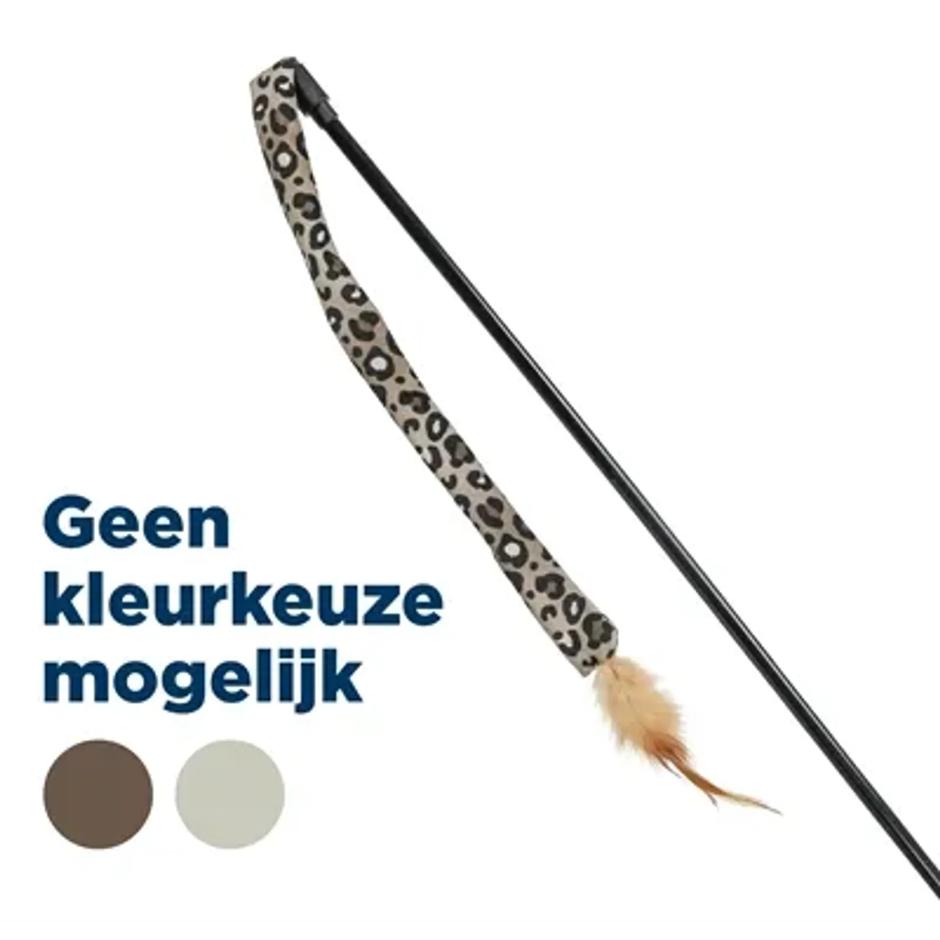 TRIXIE KATTENHENGEL STAART PANTERPRINT PLUCHE MET KATTENKRUID / CATNIP 51 CM