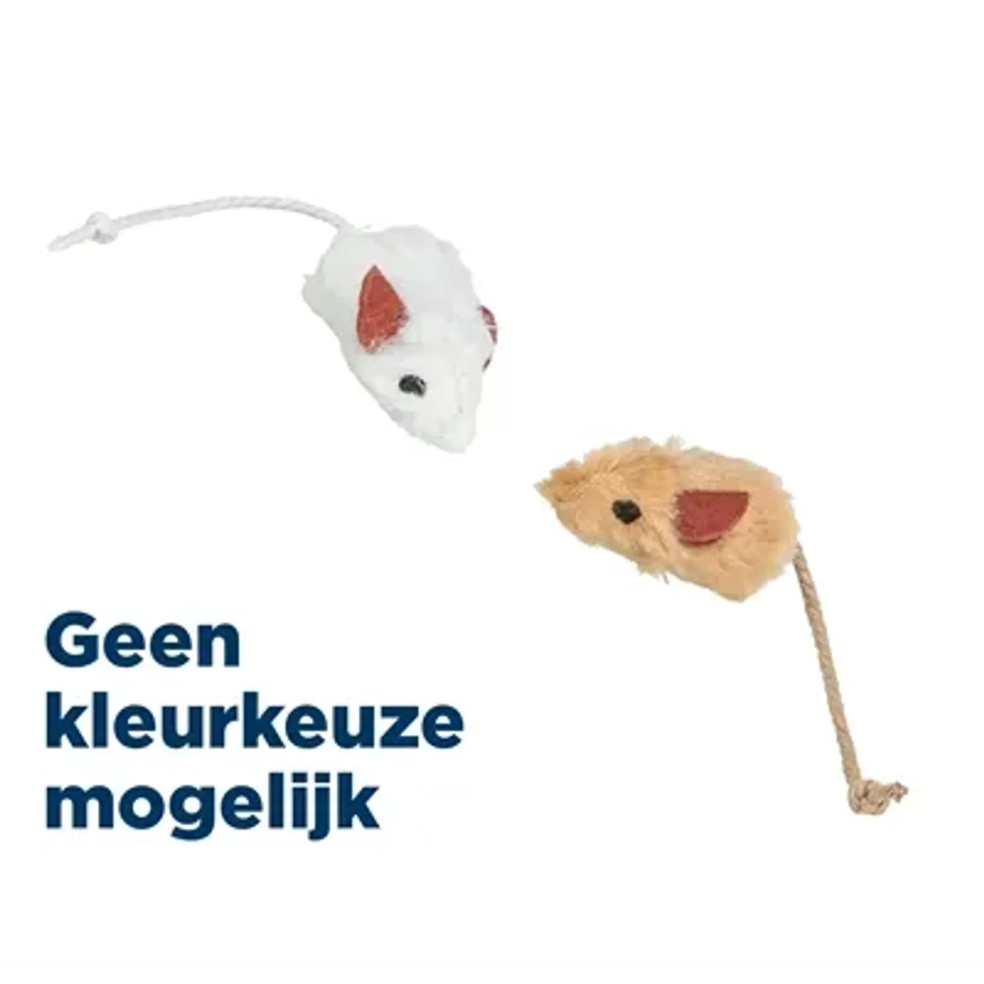 TRIXIE SET MUIZEN MET CATNIP KERN PLUCHE 5 CM 6 ST