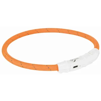 TRIXIE LICHTGEVENDE HALSBAND HOND FLASH USB TPU / NYLON ORANJE 65X0,7 cm TRIXIE LICHTGEVENDE HALSBAND HOND FLASH USB TPU / NYLON ORANJE 65X0,7 cm