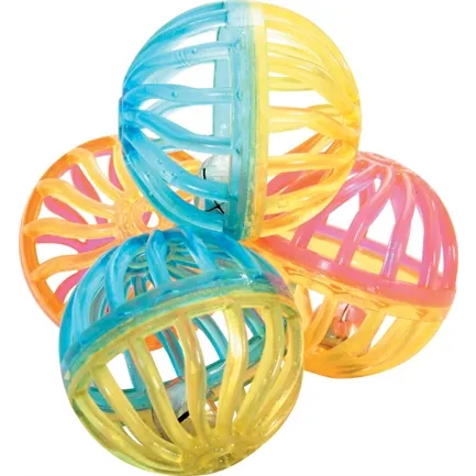 ZOLUX KATTENSPEELGOED BAL TWIST MET BEL ASSORTI 4 CM 4 ST ZOLUX KATTENSPEELGOED BAL TWIST MET BEL ASSORTI 4 CM 4 ST