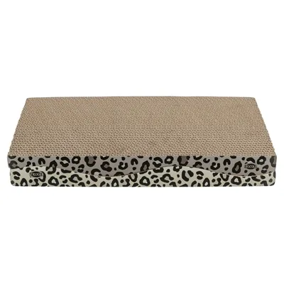 TRIXIE KRABPLANK LEO KARTON PANTERPRINT MET KATTENKRUID / CATNIP 44X25X6 CM 2 ST TRIXIE KRABPLANK LEO KARTON PANTERPRINT MET KATTENKRUID / CATNIP 44X25X6 CM 2 ST