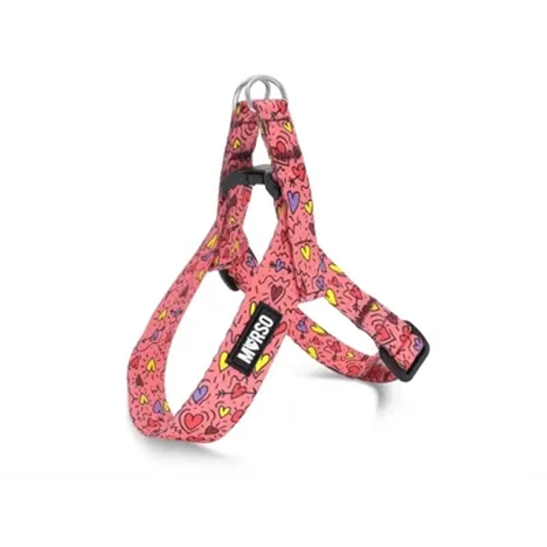 MORSO MINI HONDENTUIG VERSTELBAAR GERECYCLED PINK THINK ROZE 24-32X1,5 CM