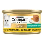 GOURMET GOLD HARTIG TORENTJE KIP / WORTEL 24X85 GR GOURMET GOLD HARTIG TORENTJE KIP / WORTEL 24X85 GR