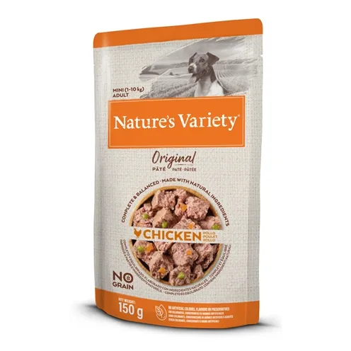 NATURES VARIETY ORIGINAL MINI POUCH CHICKEN 8X150 GR NATURES VARIETY ORIGINAL MINI POUCH CHICKEN 8X150 GR