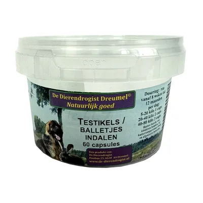 DIERENDROGIST TESTIKELS INDALEN CAPSULES 60 ST DIERENDROGIST TESTIKELS INDALEN CAPSULES 60 ST