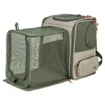 TRIXIE RUGZAK ROCCO MAXIMAAL 10 KG BEIGE / OLIJFGROEN 40X30X42 CM TRIXIE RUGZAK ROCCO MAXIMAAL 10 KG BEIGE / OLIJFGROEN 40X30X42 CM