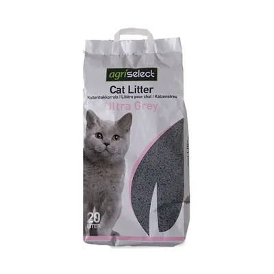 AGRISELECT ULTRA GREY KATTENBAKVULLING 20 LTR AGRISELECT ULTRA GREY KATTENBAKVULLING 20 LTR