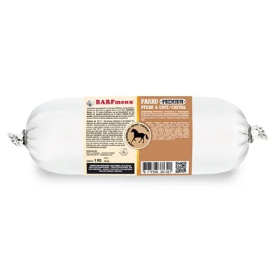 BARFMENU PAARD PREMIUM HONDENVOER 1000 GR BARFMENU PAARD PREMIUM HONDENVOER 1000 GR