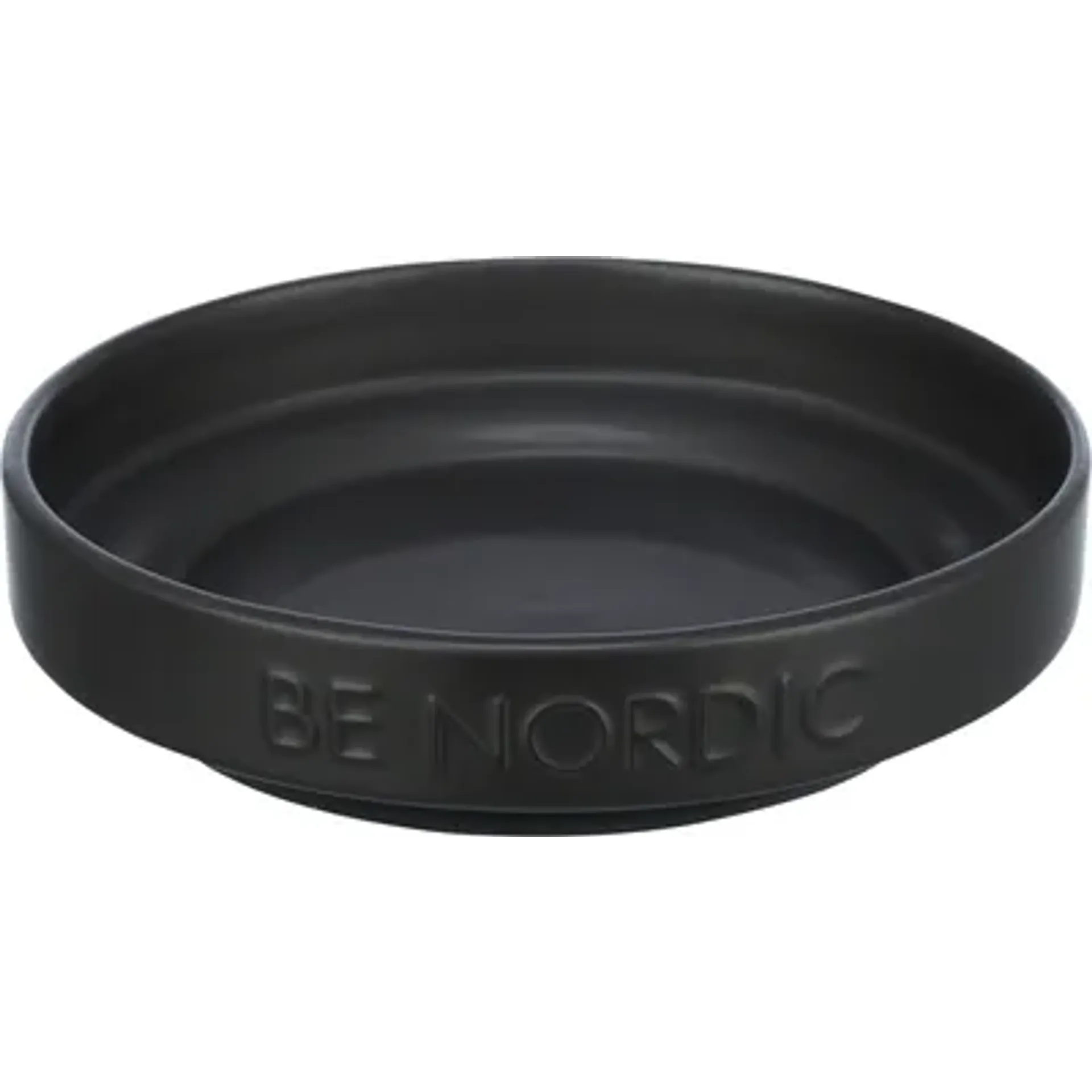 TRIXIE BE NORDIC VOERBAK KAT KERAMIEK / RUBBER ZWART 16 CM