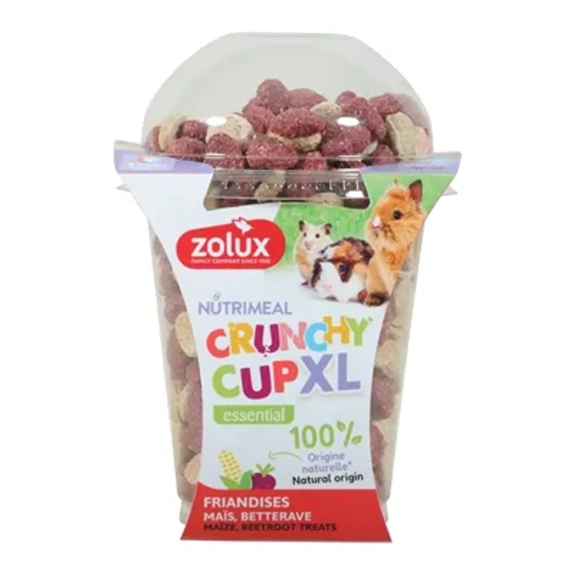 ZOLUX NMEAL CRUNCHY CUP XL HART 220 GR