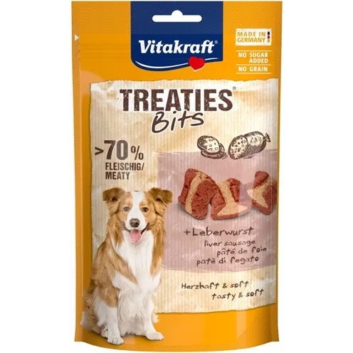 VITAKRAFT TREATIES BITS LEVERWORST 120 GR VITAKRAFT TREATIES BITS LEVERWORST 120 GR