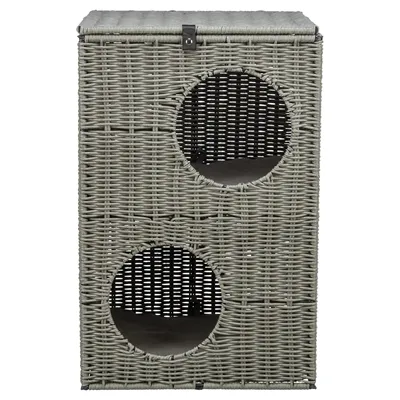 TRIXIE KATTENMAND AMALIA HOEKIG POLYRATTAN GRIJS 37X35X57 CM TRIXIE KATTENMAND AMALIA HOEKIG POLYRATTAN GRIJS 37X35X57 CM