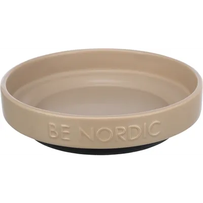 TRIXIE BE NORDIC VOERBAK KAT KERAMIEK / RUBBER TAUPE 16 CM TRIXIE BE NORDIC VOERBAK KAT KERAMIEK / RUBBER TAUPE 16 CM