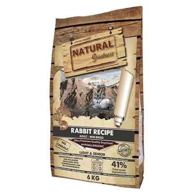 NATURAL GREATNESS RABBIT SENIOR / LIGHT MINI 6 KG NATURAL GREATNESS RABBIT SENIOR / LIGHT MINI 6 KG