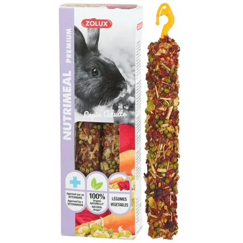 ZOLUX NUTRIMEAL STICK KONIJN GROENTEN 115 GR 2 ST ZOLUX NUTRIMEAL STICK KONIJN GROENTEN 115 GR 2 ST