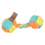 ZOLUX FLOSTOUW TWIST DUMBELL MEERKLEURIG 19,5X9X6 CM ZOLUX FLOSTOUW TWIST DUMBELL MEERKLEURIG 19,5X9X6 CM