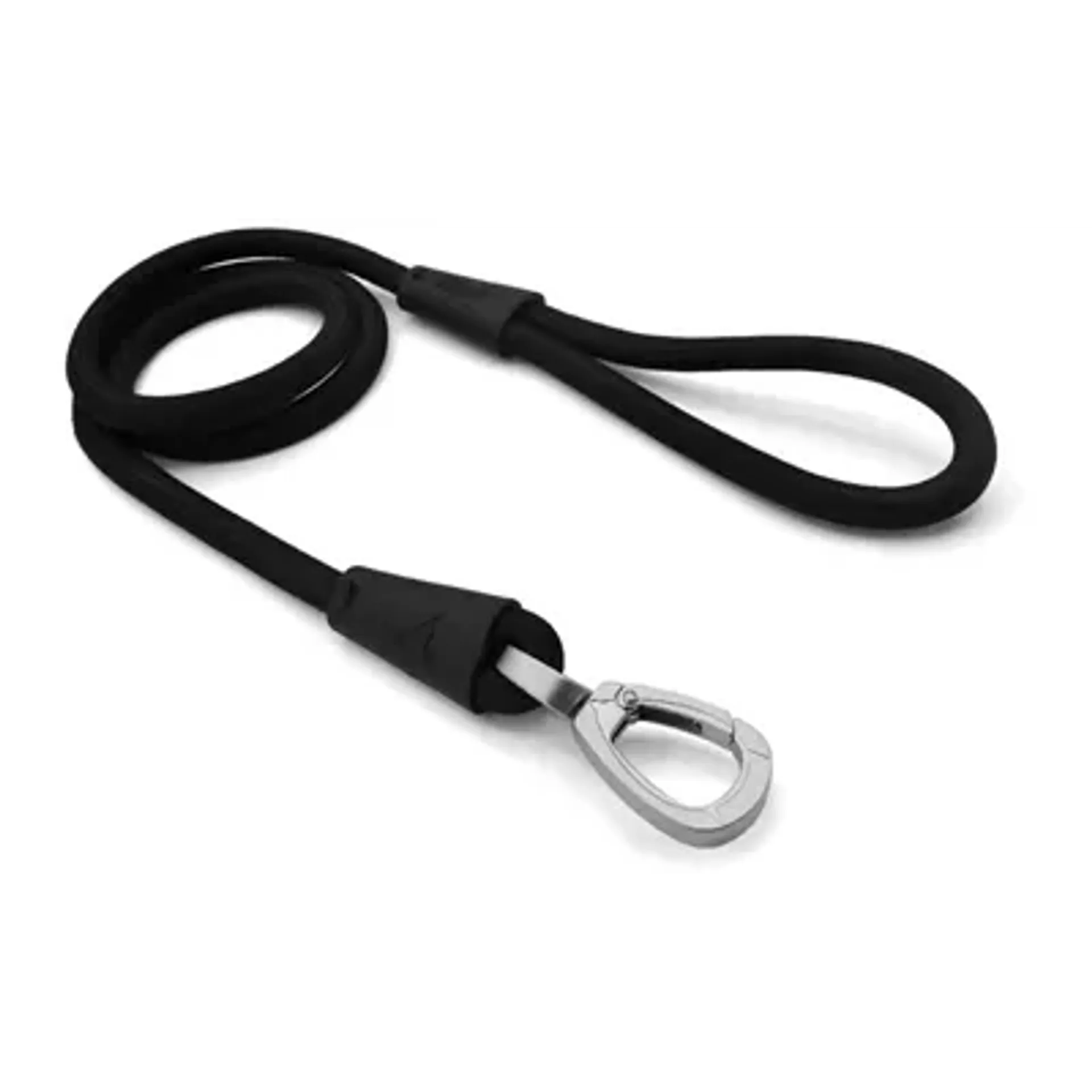 MORSO HONDENRIEM SOFT ROPE GERECYCLED BLACK ZWART 120X1 CM
