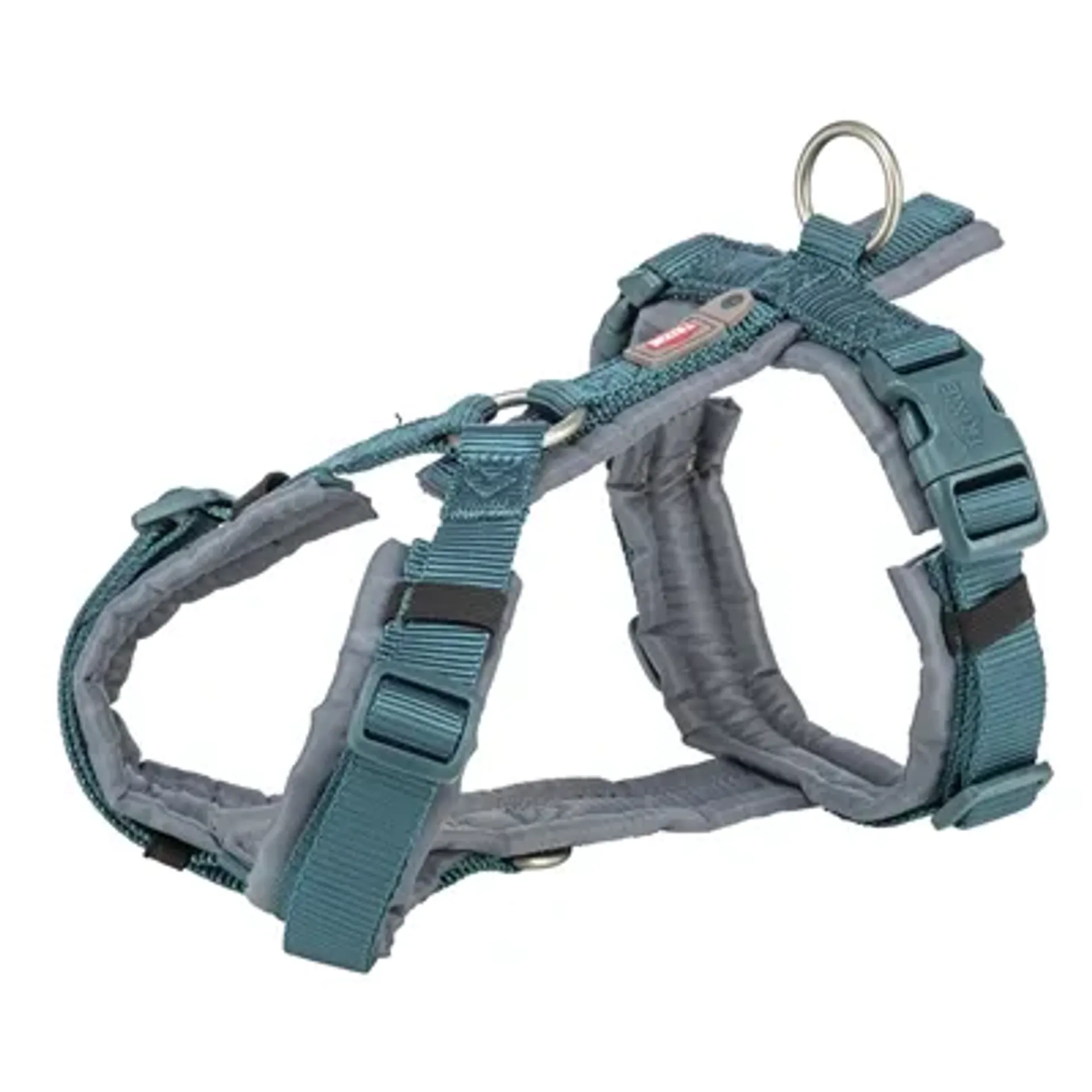 TRIXIE HONDENTUIG PREMIUM TREKKING PETROL BLAUW/ GRAFIET GRIJS 44-53X2 CM